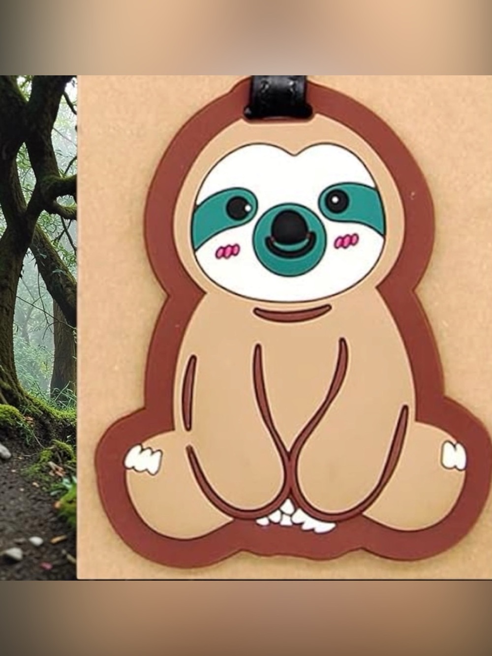 Sloth silicone luggage tags set of two 🆕 - Picture 9 of 10